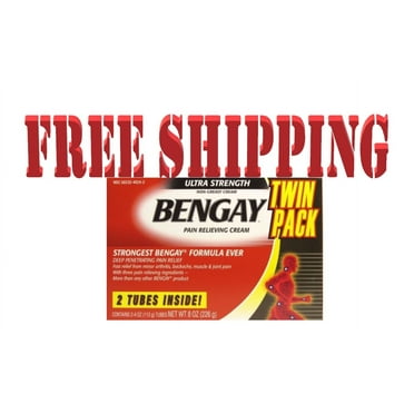 BENGAY Ultra Strength Pain Relieving Cream 2 Tubes 4oz * Twin Pack*