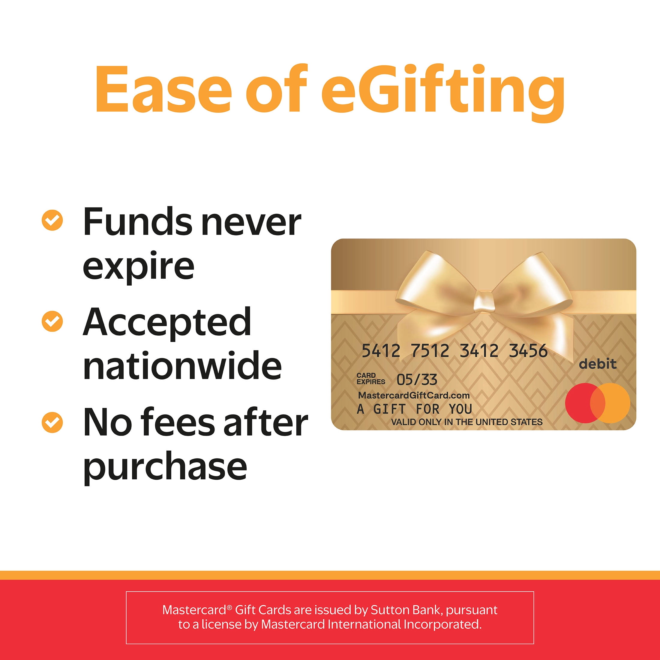 Mastercard® $25 Gold Bowtie eGift Card (Plus $3.84 Purchase Fee) [Email Delivery]