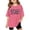Hot Pink, variant on gcong Kids T Shirts Girls' Short-Sleeve Shirts and Tops Crew Neck, Tees for Girls Teenage Girls Trendy Clothes