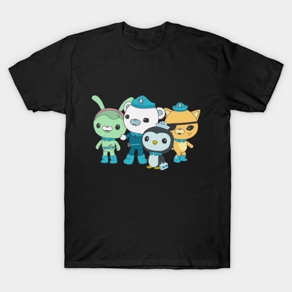 Octonauts Captain Barnacles Tweak Peso Kwazii Cartoon Graphic Retro Print Unisex T-Shirt Y0764, Up to Size 5XL