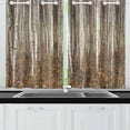 thumbnail image 2 of MKHERT Forest Blackout Window Curtain Kitchen Curtain 26x39 inch, 2 Panels, 2 of 3