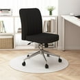 thumbnail image 3 of Boss Office Products Task Chair with Chrome Base, Black Boucle, 3 of 7