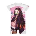 thumbnail image 5 of Kamado Nezuko Baby Romper Short Sleeve Bodysuits Soft Rompers Summer Clothes One-Piece Jumpsuits Outfits 0-3M, 5 of 7