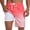 Gradient Pink, variant on Mens Swim Trunks with Compression Liner 7 inch Inseam Mens Bathing Suit Swimming Shorts for Men Gradient Pink XX-Large