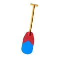thumbnail image 2 of QccHieUs Children Paddle Prop Canoe Paddle Colorful Comfortable Lightweight Wood Boat Oar Red Blue, 2 of 9