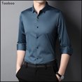 thumbnail image 4 of Taoboo Nueva camisa casual de manga larga para hombre, ropa vintage de negocios para primavera y otoño, camisa casual de moda, ropa ajustada para hombre, 4 of 5
