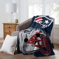 thumbnail image 5 of The Northwest Group New England Patriots 60'' x 80'' Slant Raschel Throw Blanket, 5 of 5