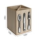 thumbnail image 3 of Xihbxyly Organizador de Cubiertos de Madera, Elegante Caja de Almacenamiento de Utensilios, Diseño Compacto, Madera Natural, Estilo Cabaña Moderno, Versátil para Uso En Interiores y Exteriores, Tamañ, 3 of 7