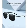 thumbnail image 2 of Men's Polarized Driver Metal Retro Sunglasses Outdoor Vacation Sunshade (Color : C, Size : Medium), 2 of 4