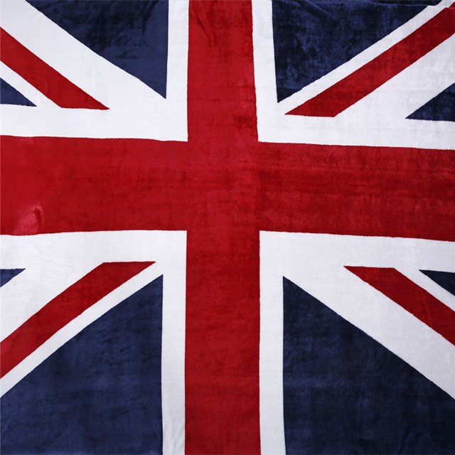 Manta de lana a cuadros para adultos, manta para sofá y cama, manta suave y cálida, 150x200 en inglés/bandera americana