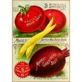 thumbnail image 2 of Vintage Apple Collection 18x24 Gold Ornate Wood Framed with Double Matting Museum Art Print Titled - 1893 Maule Tomatoes, 2 of 4
