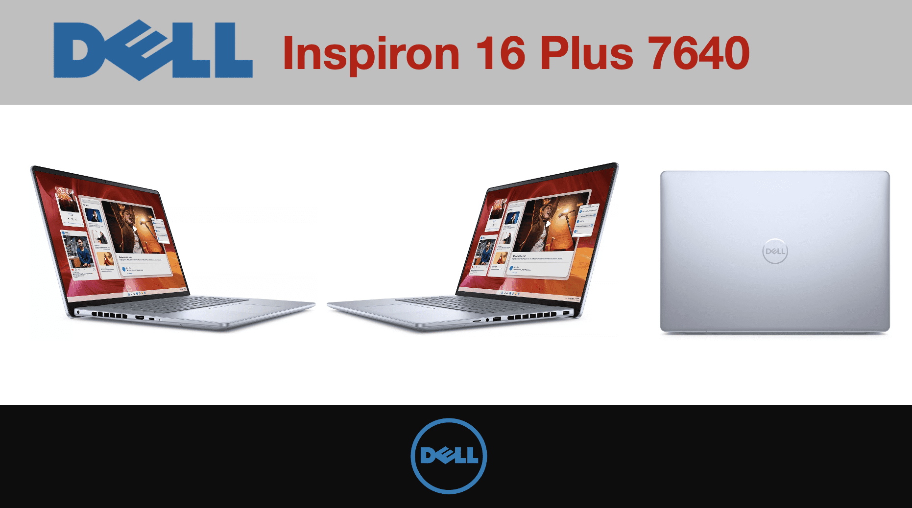 Dell Inspiron 16 Plus 7640 AI Powered Laptop 16.0in IPS WQXGA Display (Intel Ultra 9-185H, 16GB LPDDR5X, 512GB SSD, Intel Arc, Backlit KB, Fingerprint, Thunderbolt 4, WiFi 6E, Webcam, Win 11 Home)
