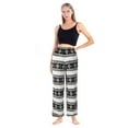 thumbnail image 4 of WBQ Women Flannel Lounge Pants Soft Pajama Pants with Pocket Warm Bottoms Pj Pants Black Tag L/US 10, 4 of 10