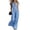 Sky Blue #15, variant on Womens Halter Neck Jumpsuit Zipper Front Wide Leg Summer Casual Elegant Romper with Pockets M