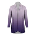 thumbnail image 5 of Vedolay Women's Sweaters Open Front Long Sleeve Button Down Knit Cardigan Coat 2023 Purple,XL, 5 of 5