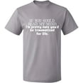 thumbnail image 2 of OXI T-Shirt - If You Could Read My Mind, Basic Casual T-Shirt for Men's and Women Fleece T-Shirt Short Sleeve - Sport Grey X-Large, 2 of 3