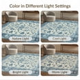 thumbnail image 7 of ODIKA 6'x9' Washable Area Rug Non-Slip, Easy Care, Entryway Vintage Damask Traditional Ornate Scroll Door Orientalisch for Family Room, Living Mater Bedroom, 7 of 7
