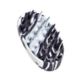 thumbnail image 2 of Cepillo de champú ador para el cuero cabelludo con cerdas de silicona suaves, cepillos de silicona para el cuero cabelludo para cabello húmedo y Negro, 2 of 8