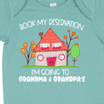 thumbnail image 4 of Inktastic Book My Reservation I'm Going to Grandma and Grandpa's Boys or Girls Baby Bodysuit, 4 of 5