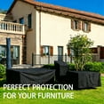 thumbnail image 4 of Rectangular Patio Table Cover Rectangular Patio Furniture Covers Outdoor Furniture Covers Waterproof Table Chair Set Cover Dustproof Bistro Couch Coffee Picnic Outdoor Indoor, 4 of 8