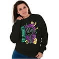 thumbnail image 4 of PACMAN Spooky Halloween Credit Unisex Plus Size Sweatshirt Brisco Brands 3X, 4 of 6