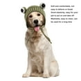 thumbnail image 4 of Cute Funny Knitted Dog Hat Adjustable Winter Pet Accessory For Small Medium Cats Dogs Red, 4 of 8
