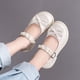 thumbnail image 2 of Zapatos de Cuero para Niñas Primavera y Otoño Zapatos Negros para Niñas Medianas y Grandes Zapatos de Bebé de Primavera con Suela Blanda para Niños, 2 of 6