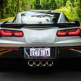 thumbnail image 5 of Aluminum License Plate Frame 2 Pack Car Exterior Accessory Car Tag Holder for Front Rear Plates Cars Decor Glowing Purple Butterfly, 5 of 7