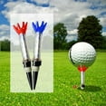 thumbnail image 2 of 80mm Plastic Step Down Golf Ball Tee Holder Low Friction and Resistance 2PCS Unbreakable Golf Tee Golf Training Practice Tees Red, 2 of 6