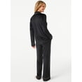 thumbnail image 2 of Joyspun Women's Velour Knit Pajama Set, 2-Piece, Sizes S to 5X, 2 of 3
