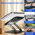 thumbnail image 4 of Soporte para Laptop, Base para Laptop Portátil Plegable Antideslizante Estable, Enfriadora para Laptop Stand con Base Giratoria y Altura Ajustable, PC/Tabletas, Negro, 4 of 4