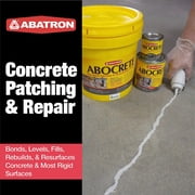ABATRON Abocrete Kit - Self-Leveling Concrete Epoxy Patching and Filling Compound - Concrete Repair and Cement Crack Filler Kit - Light Gray (Sand Included, 1.25 QTS)