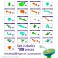 thumbnail image 2 of Marble Genius Marble Run Stunts Super Set: 125 Pieces Total, 20 Action Pieces Including 2 New Trampolines, Free Online App and Full-Color Instruction Booklet, Made for Ages 5 and Up, 2 of 8