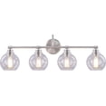 thumbnail image 5 of Aspen Creative 62316, Bathroom Vanity 4 Lights Fixture 32"W x 11"H x 7-5/8"E. Brush Nickel Finish, Bulb Not Included, 5 of 8