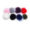 thumbnail image 2 of 16 piezas das hechas a mano de 40 mm de piel sintética pompones manualidades para niñas y niños banda para el cabello pinzas para el cabello acc Baoblaze Piel de imitación Pom Pom, 2 of 8