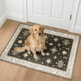 thumbnail image 3 of 2x3 Area Rug Washable Entryway Small Rug, Vintage Boho Oriental Front Door Mat, Non-Slip Rubber Backing Stain Resistant Floor Mat for Entrance, Bathroom, Kitchen, Hallway., 3 of 9
