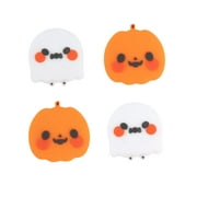 GeekShare Nintendo Switch Thumb Grips, Soft Silicone Joystick Caps for Nintendo Switch/OLED/Lite, 4PCS - Pumpkin Ghost
