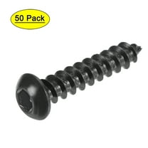 Uxcell Hex Socket Self Tapping Screws, M6 x 30mm Carbon Steel Wood Screw 50 Pack