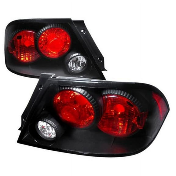 Altezza Tail Lights for 03 to 06 Mitsubishi Lancer, Black - 15 x 20 x 30 in.