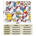 thumbnail image 2 of Hello Kitty Blanket, Super Soft Throw Blanket, Cozy Flannel Blankets For Boys Girls, Warm Blankets For Couch Sofa Bed, 40"X30", 2 of 9