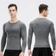 thumbnail image 4 of M Buder Set de 3 Camisetas de Compresión Deportivas Hombre Manga Larga Secado Rápido Gimnasio Talla Mediana Color Negro/Azul/Gris (33 cm / 13 in), 4 of 9