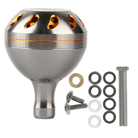 1.8in Sea Fishing Reel Handle Knob All Metal Replacement Accessory for S/D/A Fishing Reel(Ruthenium Gold )