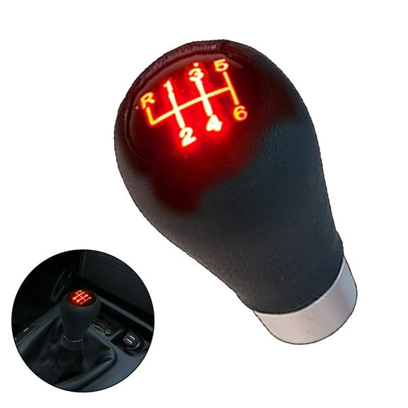 Red Led Illuminated 6 Speed Gear Shift Knob For Bmw E30 E36 E46 E90 Series Fangkenuo