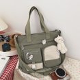 thumbnail image 5 of Multi-Pockets Crossbody Bag for Women, Adjustable Messenger Bag with Pendant for School Daily (B), 5 of 10