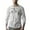 White, variant on Krdevn Men's Street Trend Woven Solid Color Mesh Knitted Long Sleeve Top,L