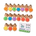 thumbnail image 4 of LeeQinersw Wooden Alphabet Number Stamp Stampers for Boys Girls 3 4 5 Year Old Toddlers, 4 of 9
