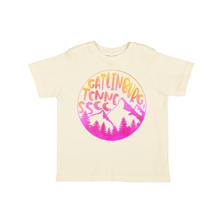 

Inktastic Gatlinburg Tennessee- Mountains in Sunrise Colors Gift Toddler Boy or Toddler Girl T-Shirt