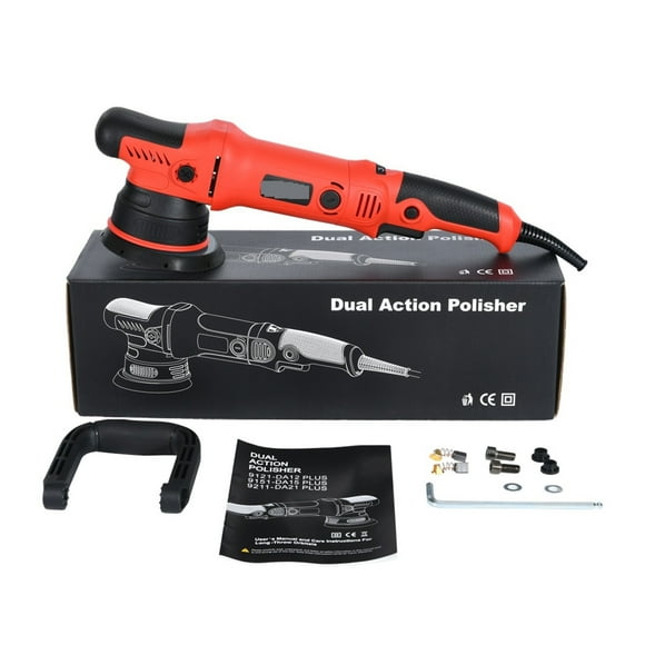 Car Shield 1000W Auto Polishing Machine 5inch 15mm Random Orbit DA Polisher Adjustable Speed Dual Action Buffer ,Easy to Use