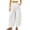 White, variant on KLHDSF Pants For Women Polka Dot Wide Leg Cropped Pants with Pockets Casual Elastic Waist Summer Trousers BeigeL