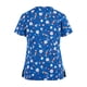 thumbnail image 2 of Blusas De Manga Corta Con Cuello En V De Navidad Para Mujer Blusas De Uniforme De Trabajo De Enfermeras XBTCLXEBCO Dientes Azules;M, 2 of 3